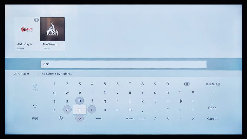 INSTALL ARC PLAYER ON SAMSUNG SMART TV